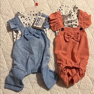 Lot of two dog outfits! New